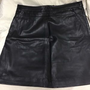Halogen Leather Skirt